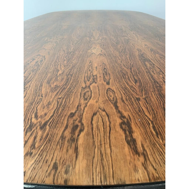 Vintage oval rosewood table by Charles and Ray Eames for Herman Miller