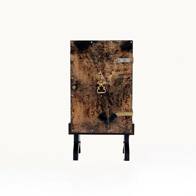 Vintage bar cabinet by Aldo Tura, Italie