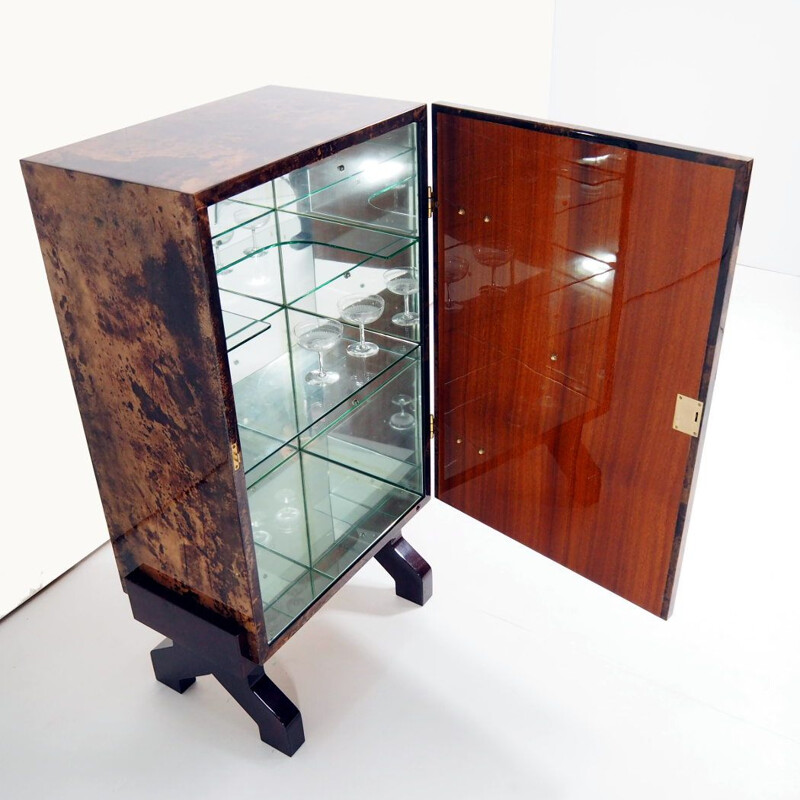 Vintage bar cabinet by Aldo Tura, Italie