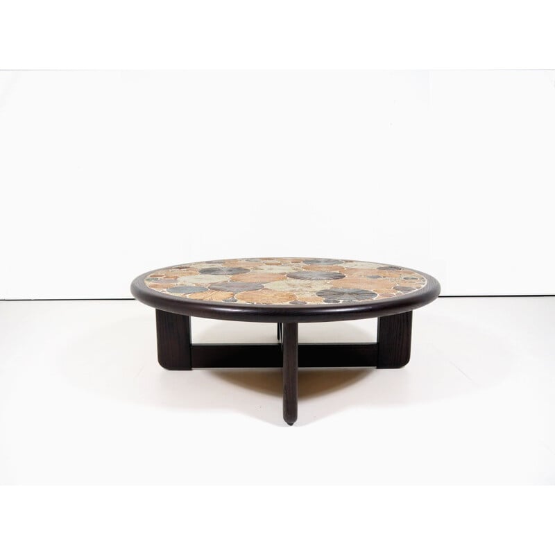 Vintage coffee table by Tue Poulsen for Haslev, Denmark 1960s