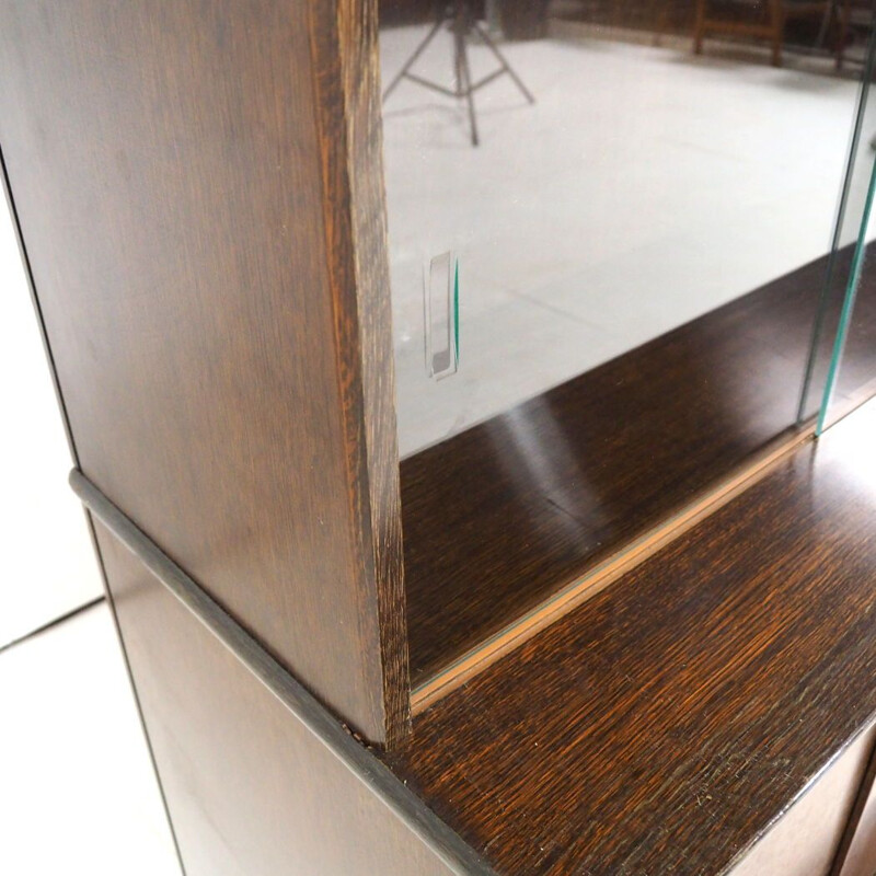 Vintage eiken fineer dressoir van Didier Rozaffy voor Oscar Furniture, Frankrijk 1960