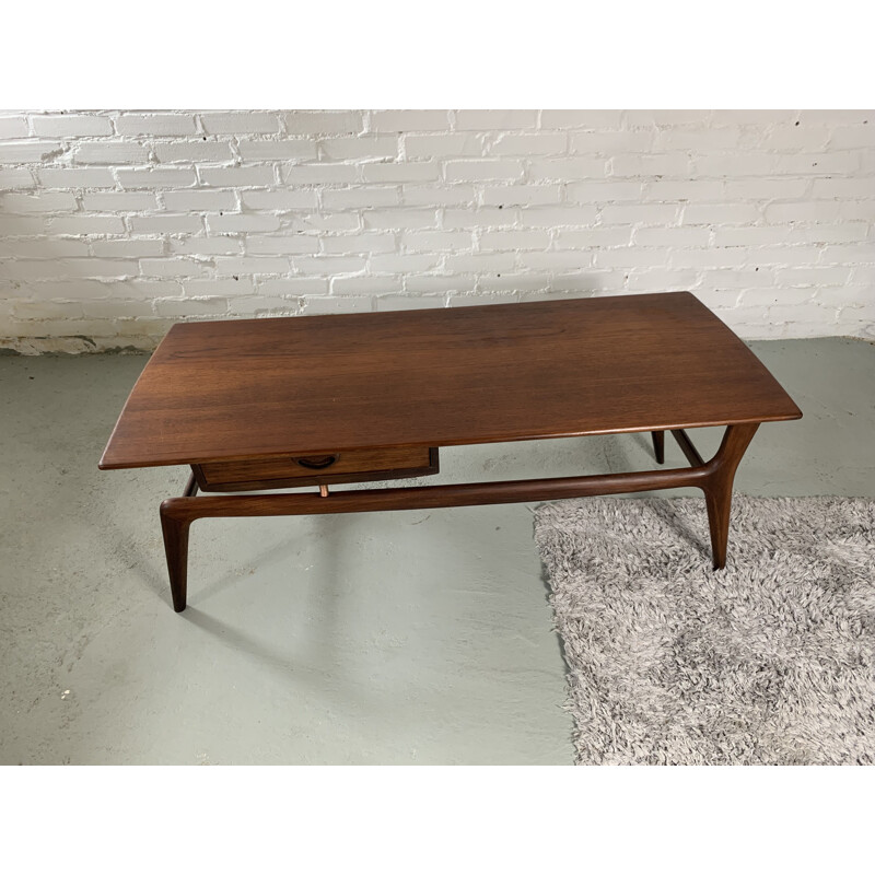 Vintage coffee table by Louis Van Teeffelen for Webe, 1950s