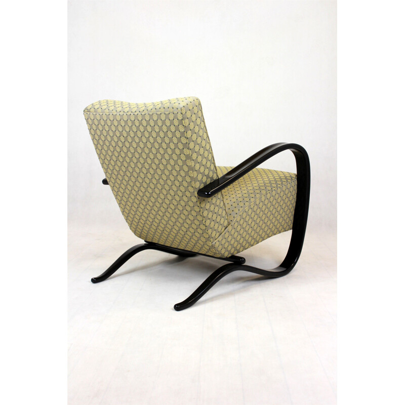 Model H-269 vintage armchair by Jindřich Halabala for UP Závody, Czechoslovakia 1930s