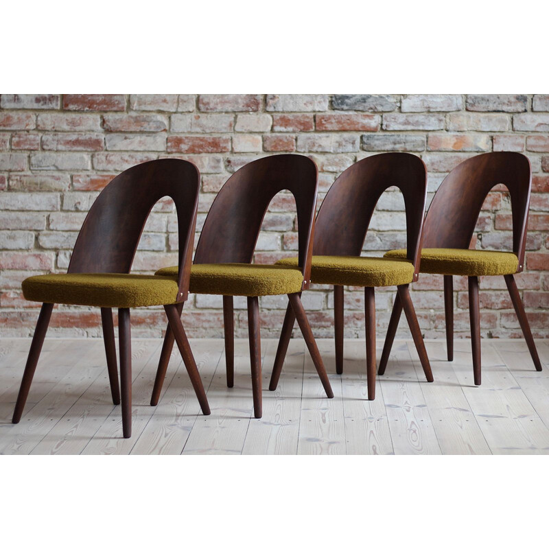 Set of 4 mid century dining chairs by A. Šuman, Czechoslovakia 1960s