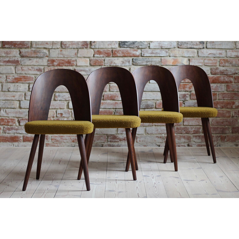 Set van 4 vintage stoelen van A. Šuman, Tsjechoslowakije 1960