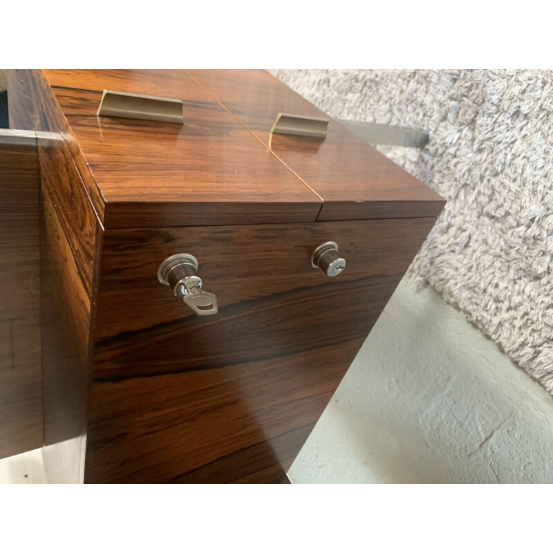 Vintage Rosewood Minimalist Executive desk 1960s