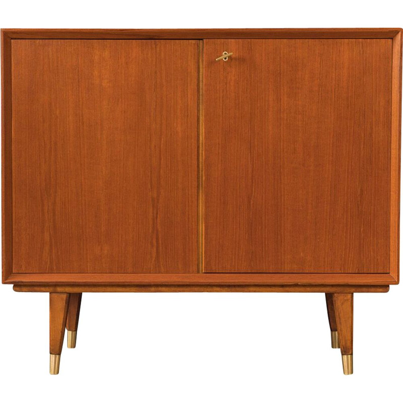 Mid century teak veneer chest of drawers, Germany 1950s