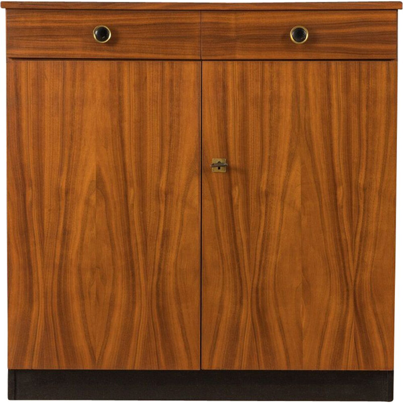 Mid century walnut veneer cabinet, Germany 1960s