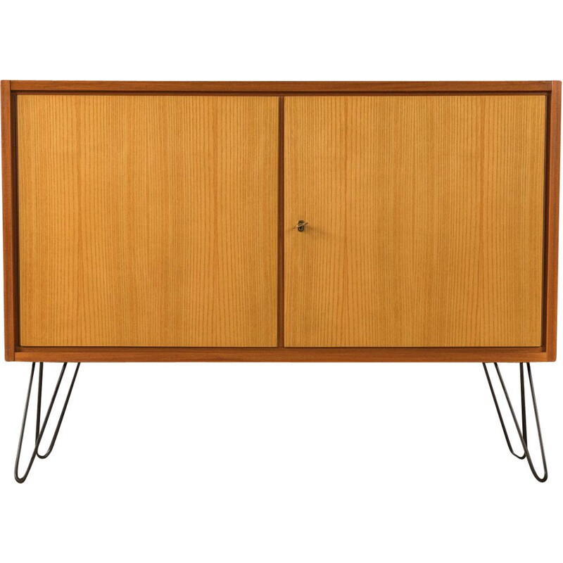 Mid century walnut & ash veneer sideboard, Germany 1950s