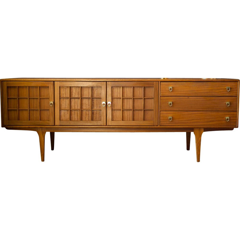 Mid century teak sideboard by Herbert Gibbs for A Younger Lattice Pattern, 1960-1970s