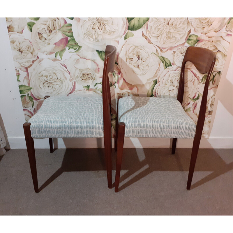 Set of 4 vintage scandinavian chairs, Denmark 1960s