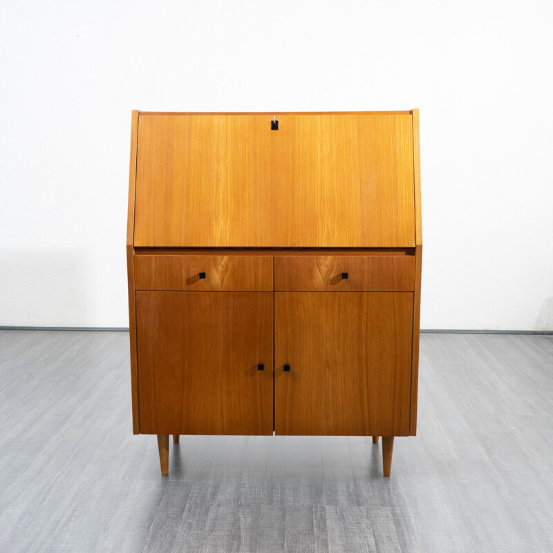 Vintage secretary desk ashwood, 1960s