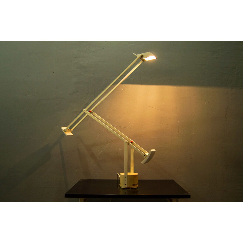 Mid century white desk lamp Tizio by Richard Sapper for Artemide, 1972s