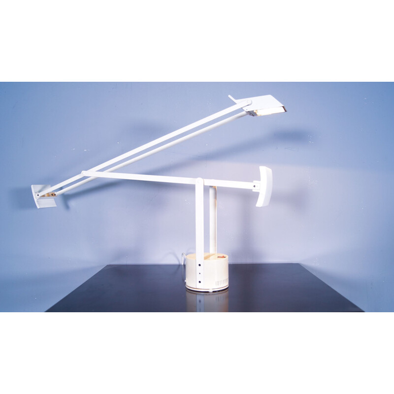 Mid century white desk lamp Tizio by Richard Sapper for Artemide, 1972s