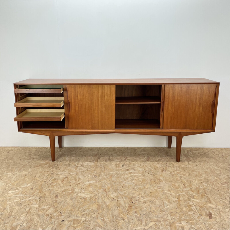 Teak vintage sideboard by Knud Nielsen for Losning Mobelfabrik, Denmark 1960s