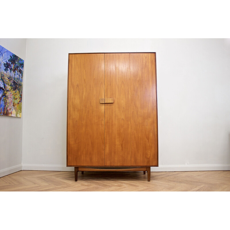 Mid century teak wardrobe by Ib Kofod Larsen for G-Plan, United Kingdom 1960s