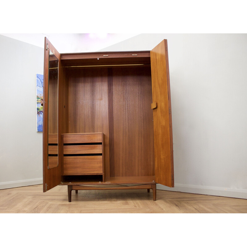 Mid century teak wardrobe by Ib Kofod Larsen for G-Plan, United Kingdom 1960s