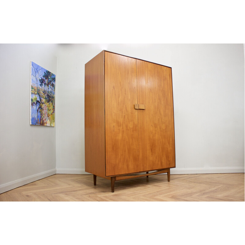 Mid century teak wardrobe by Ib Kofod Larsen for G-Plan, United Kingdom 1960s