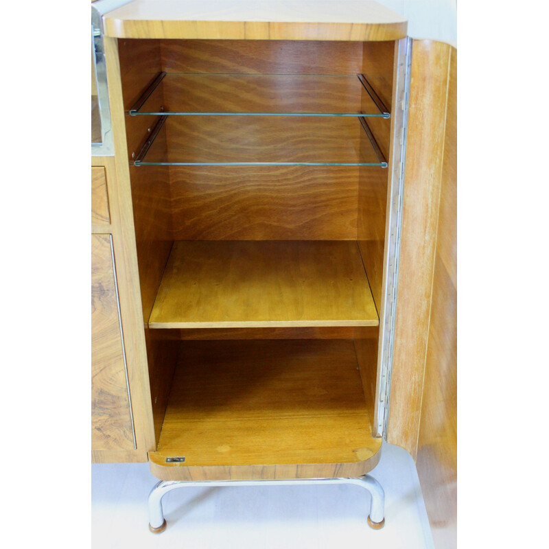 Vintage model SK12 Bauhaus tubular steel cupboard cabinet by Robert Slezak, 1930s