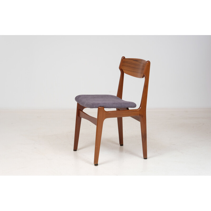 Set of vintage 4 chairs by Erik Buch for Odense Maskinsnedkeri, 1960s