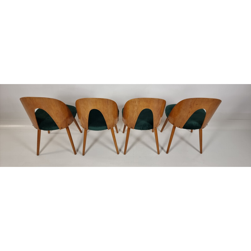 Set of 4 vintage dining chairs by Antonín Šuman for Tatra, 1960s