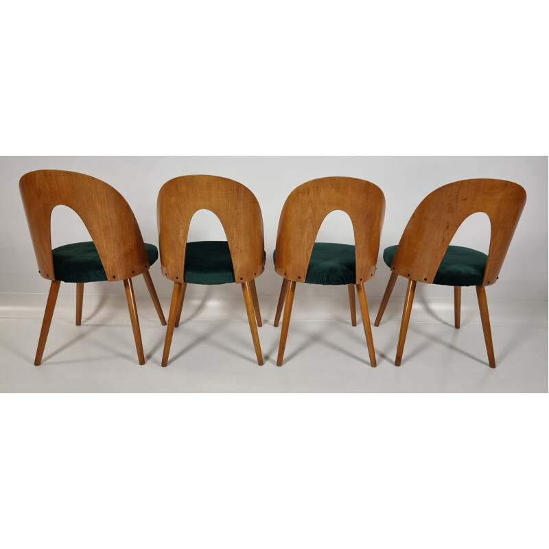 Set of 4 vintage dining chairs by Antonín Šuman for Tatra, 1960s