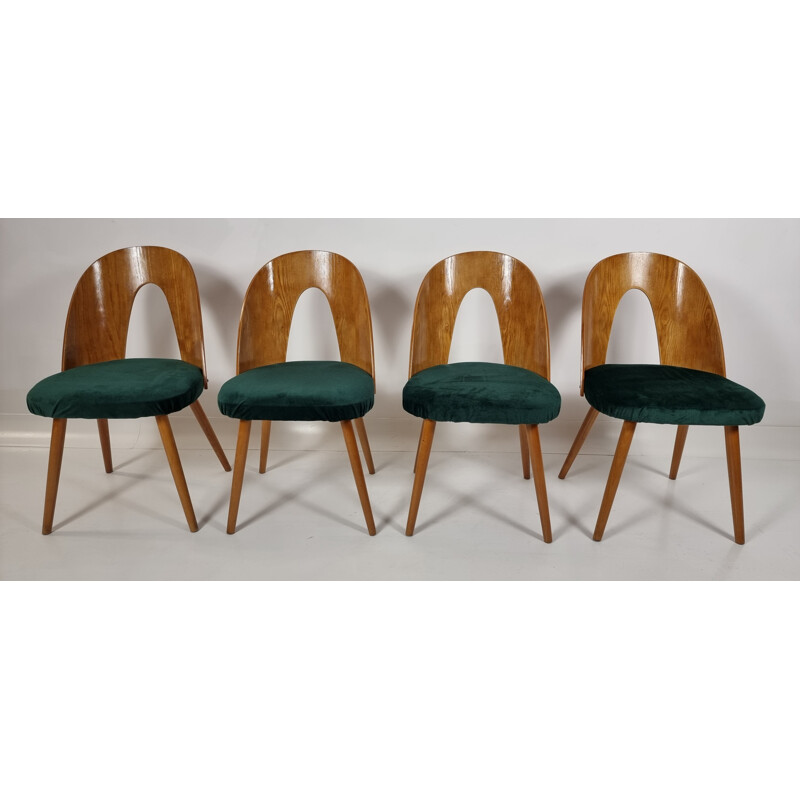 Set of 4 vintage dining chairs by Antonín Šuman for Tatra, 1960s