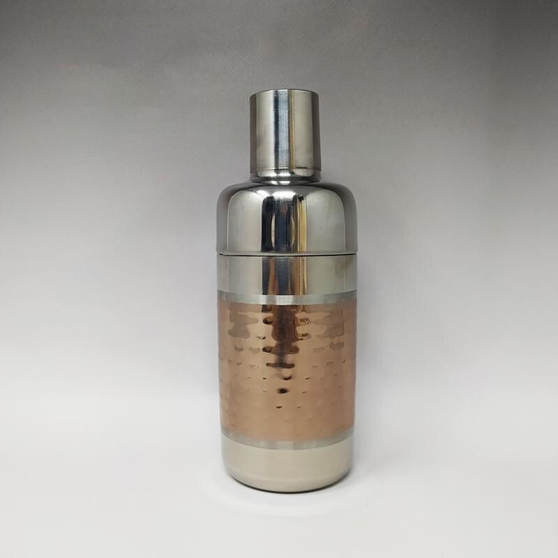 Mid-century stainless steel cocktail shaker, Italy 1960s 