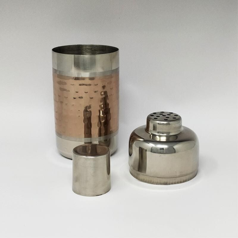 Mid-century stainless steel cocktail shaker, Italy 1960s 