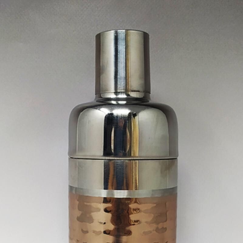 Mid-century stainless steel cocktail shaker, Italy 1960s 