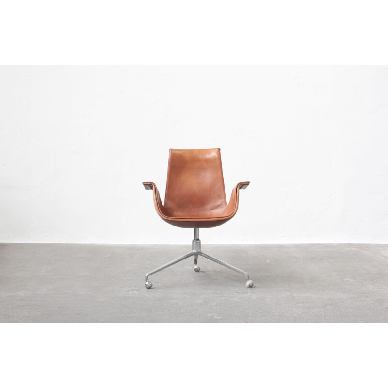 Mid-century original tulip office chair by Preben Fabricius & Jørgen Kastholm for Alfred Kill International, 1960s