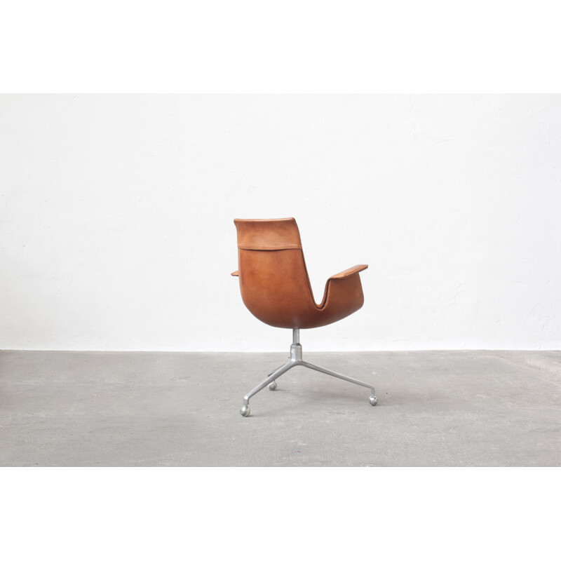 Mid-century original tulip office chair by Preben Fabricius & Jørgen Kastholm for Alfred Kill International, 1960s