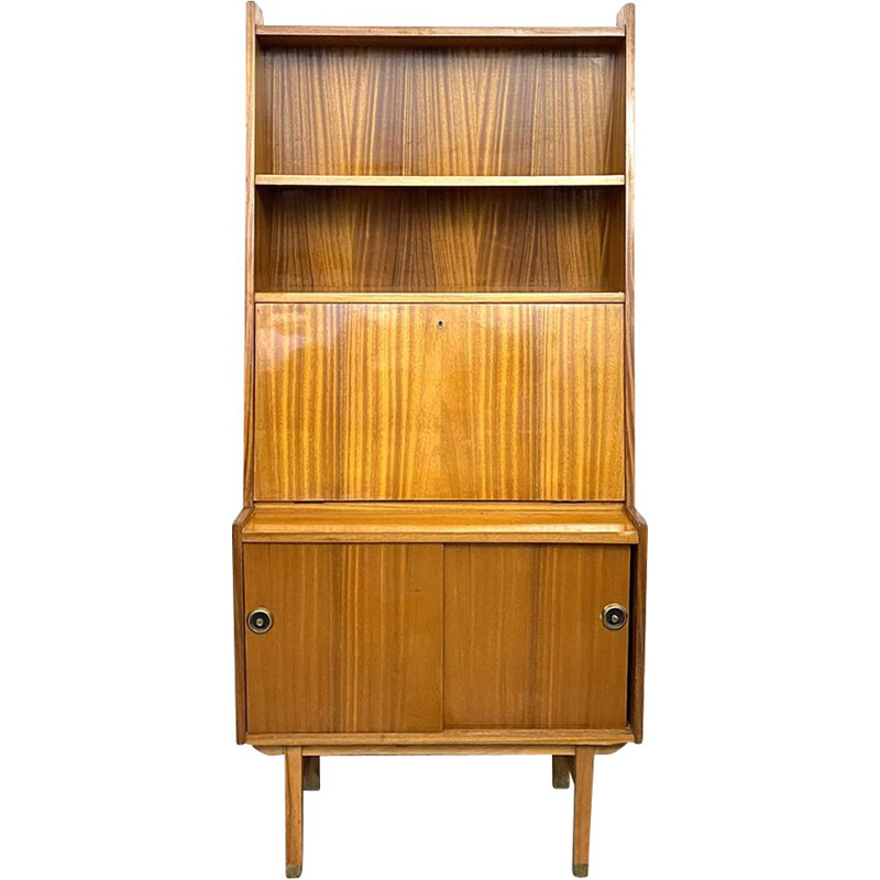 Mid century teak secretaire, Spain 1960s