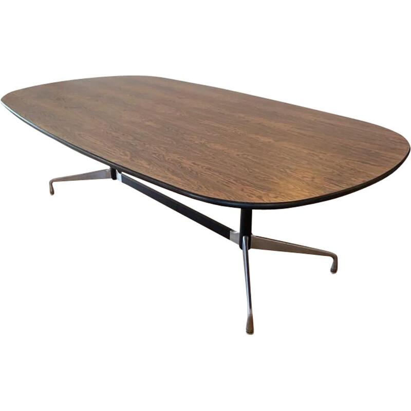 Table ovale vintage en palissandre par Charles et Ray Eames pour Herman Miller
