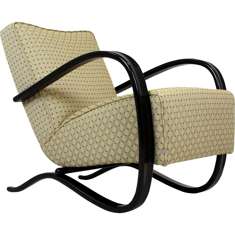 Model H-269 vintage armchair by Jindřich Halabala for UP Závody, Czechoslovakia 1930s