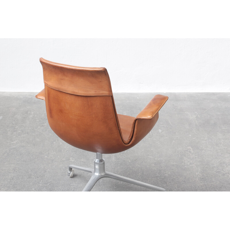 Mid-century original tulip office chair by Preben Fabricius & Jørgen Kastholm for Alfred Kill International, 1960s