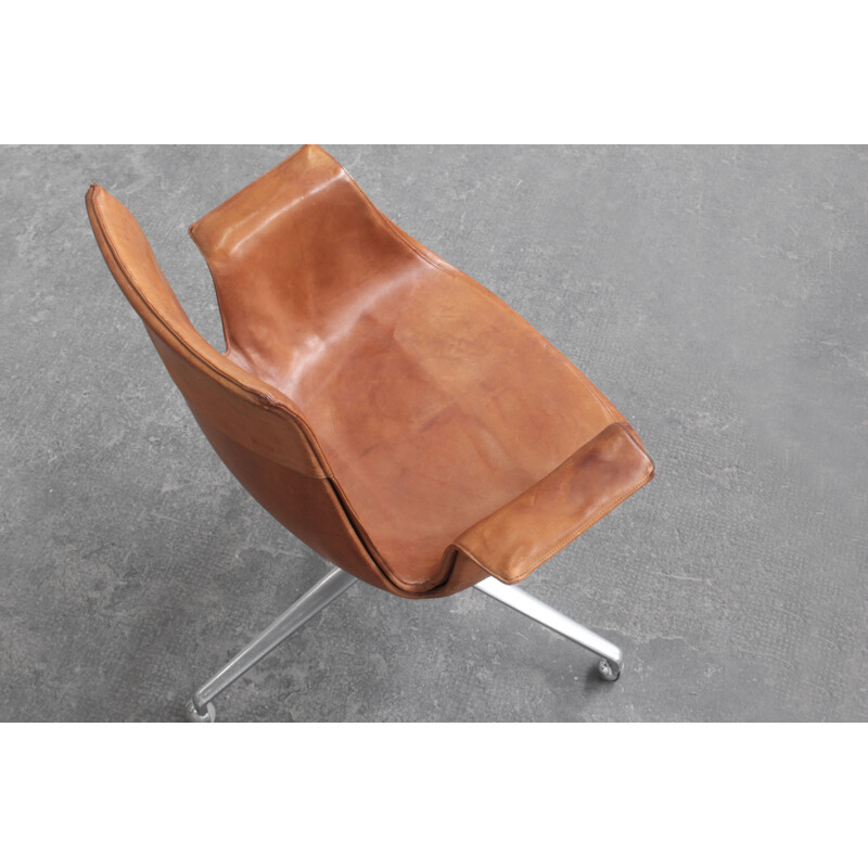 Mid-century original tulip office chair by Preben Fabricius & Jørgen Kastholm for Alfred Kill International, 1960s