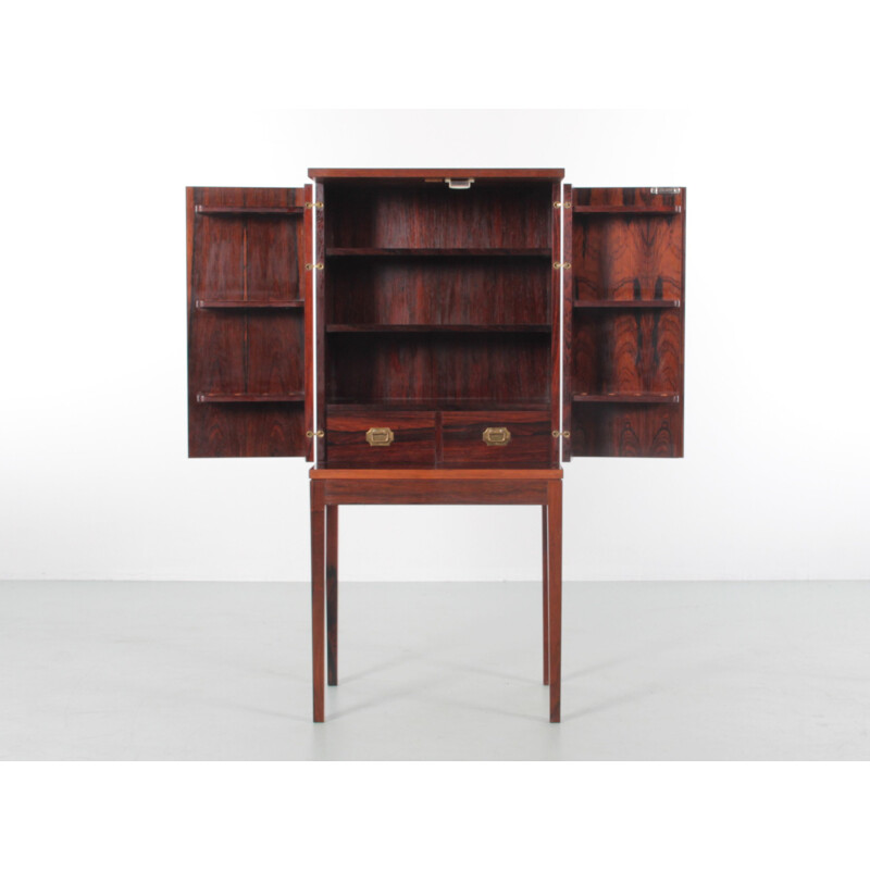 Cabinet scandinave vintage en palissandre par Ole Wanscher