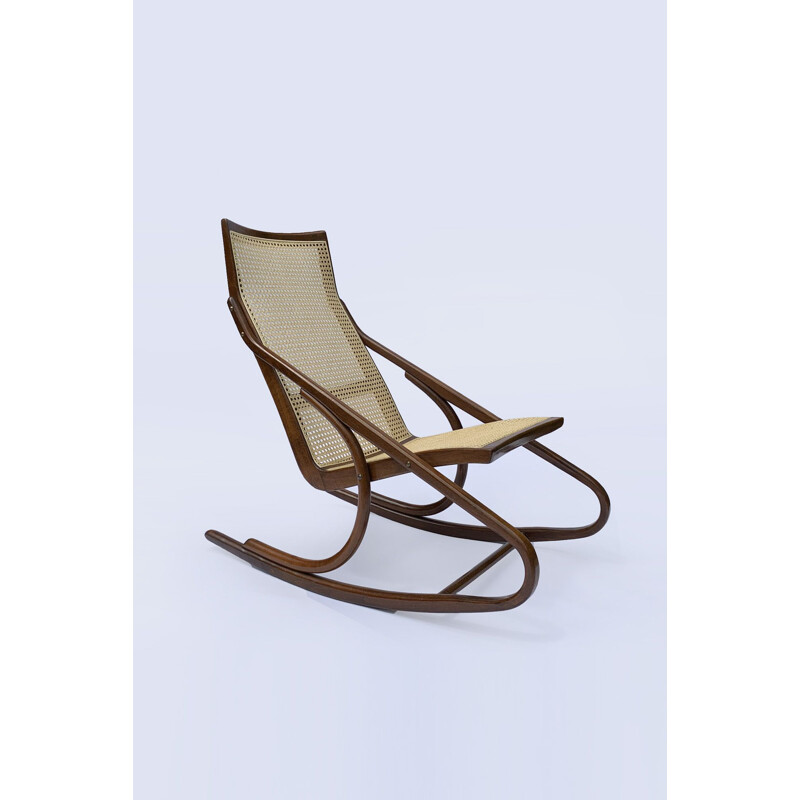 Vintage rocking chair by Ton for Antonin Suman, 1960