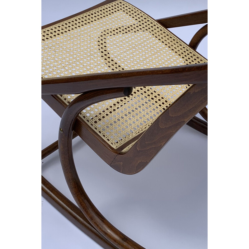 Vintage rocking chair by Ton for Antonin Suman, 1960