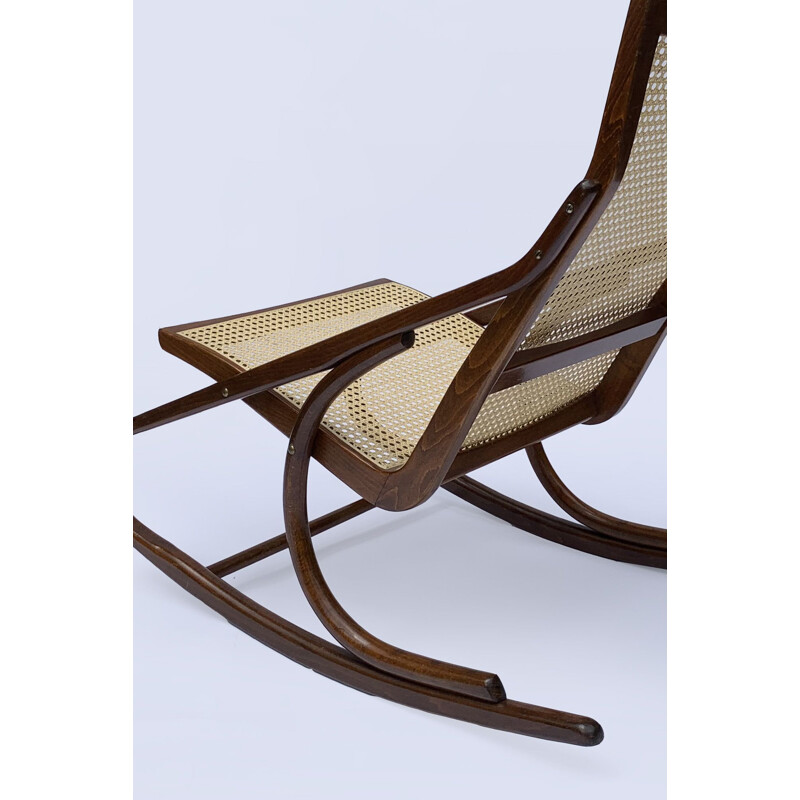 Vintage rocking chair by Ton for Antonin Suman, 1960