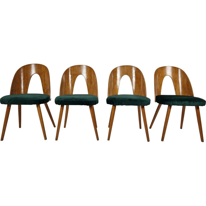 Set of 4 vintage dining chairs by Antonín Šuman for Tatra, 1960s