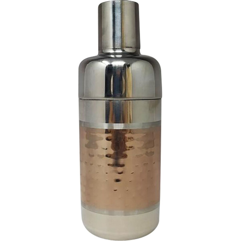 Mid-century stainless steel cocktail shaker, Italy 1960s 