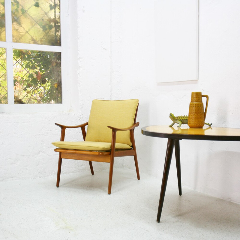 Side table in maple and beech wood - 1950s