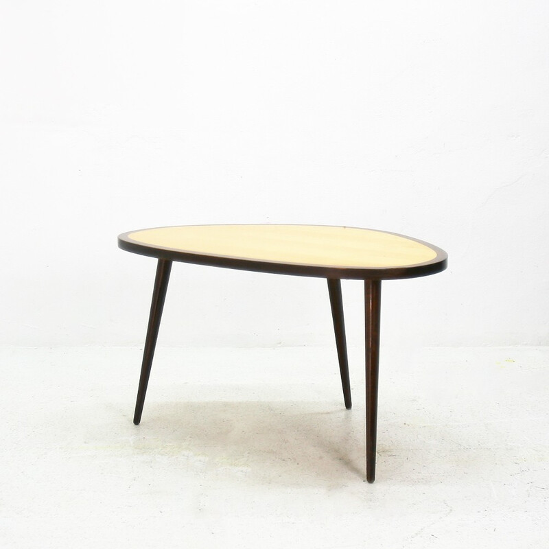 Petite table d'appoint en bois - 1950