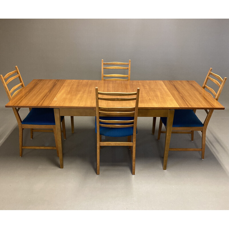 Scandinavian vintage teak dining set, 1950s