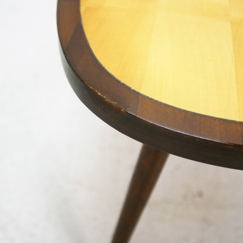 Side table in maple and beech wood - 1950s