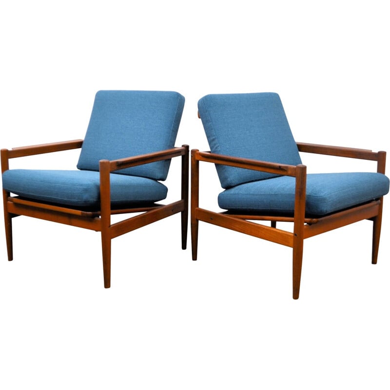 Pair of danish armchairs, Borge JENSEN & SONNER - 1960s