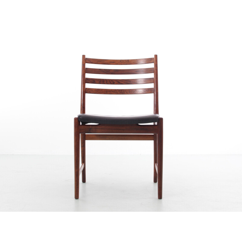 Set of 5 Scandinavian vintage rosewood chairs by Kai Lyngfeldt Larsen for Søren Willadsen
