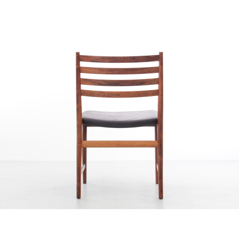 Set of 5 Scandinavian vintage rosewood chairs by Kai Lyngfeldt Larsen for Søren Willadsen